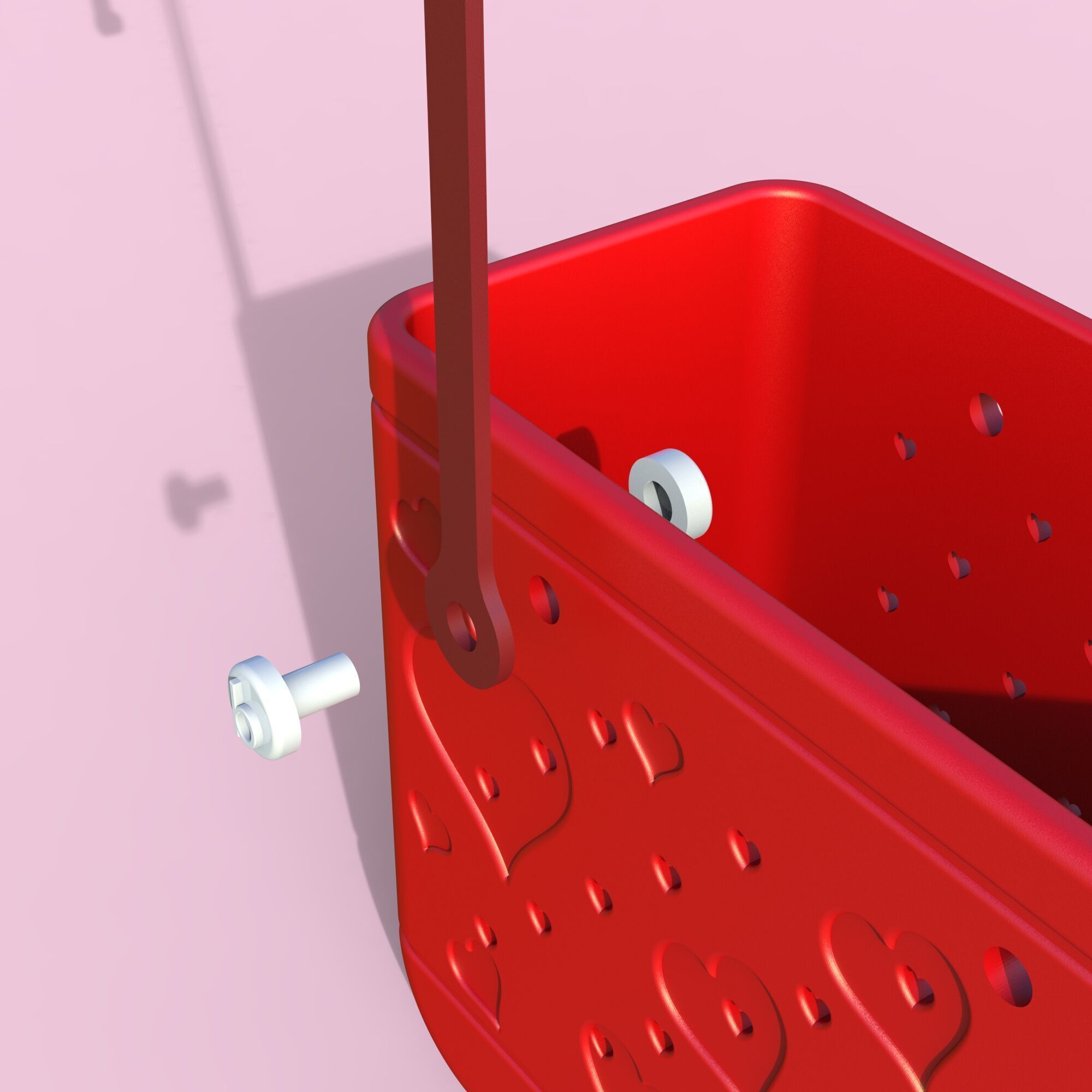 Heart Mini Bogg Bag - Bogg Bag Keychain - Love Bogg Bag 3D print model_6