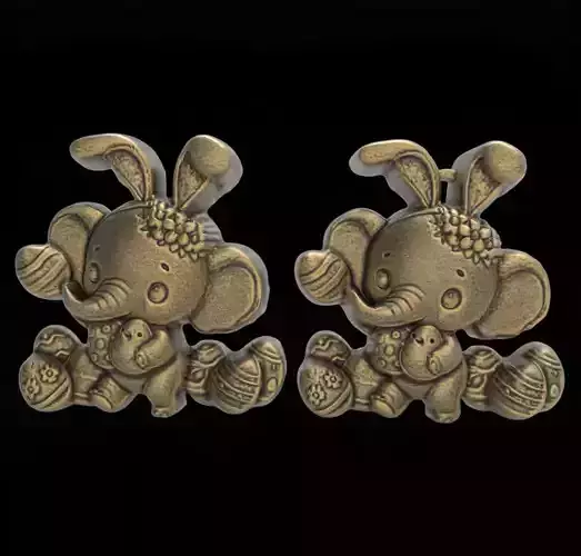 Easter Elephant 3D Model - STL File for 3D Printing 