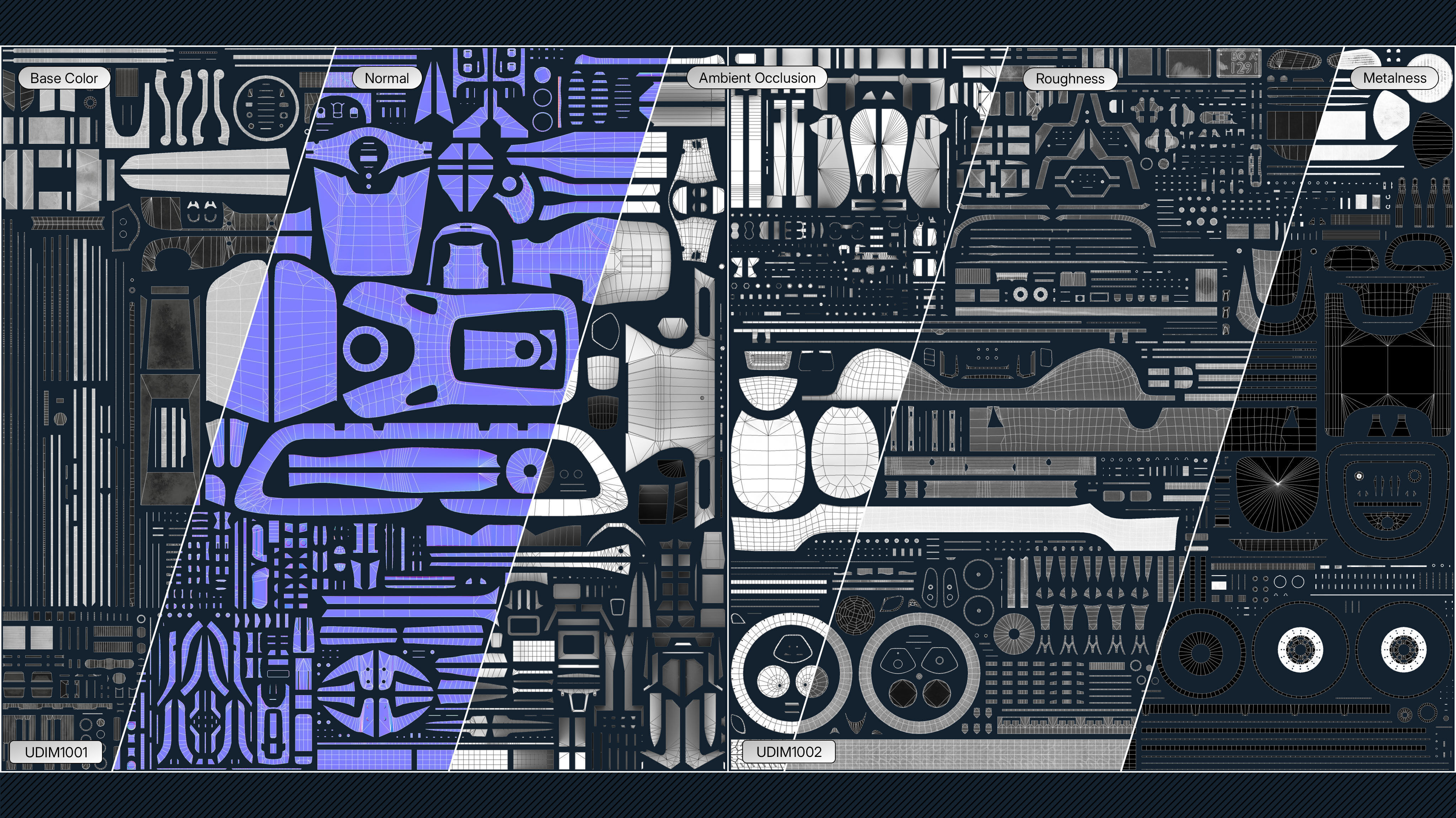 Electric Urban Scooter Low-poly 3D model_9