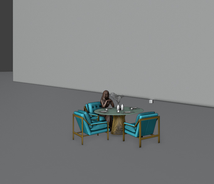 3D Blender Project Heavenly Reflections Surreal Design 3D model_3