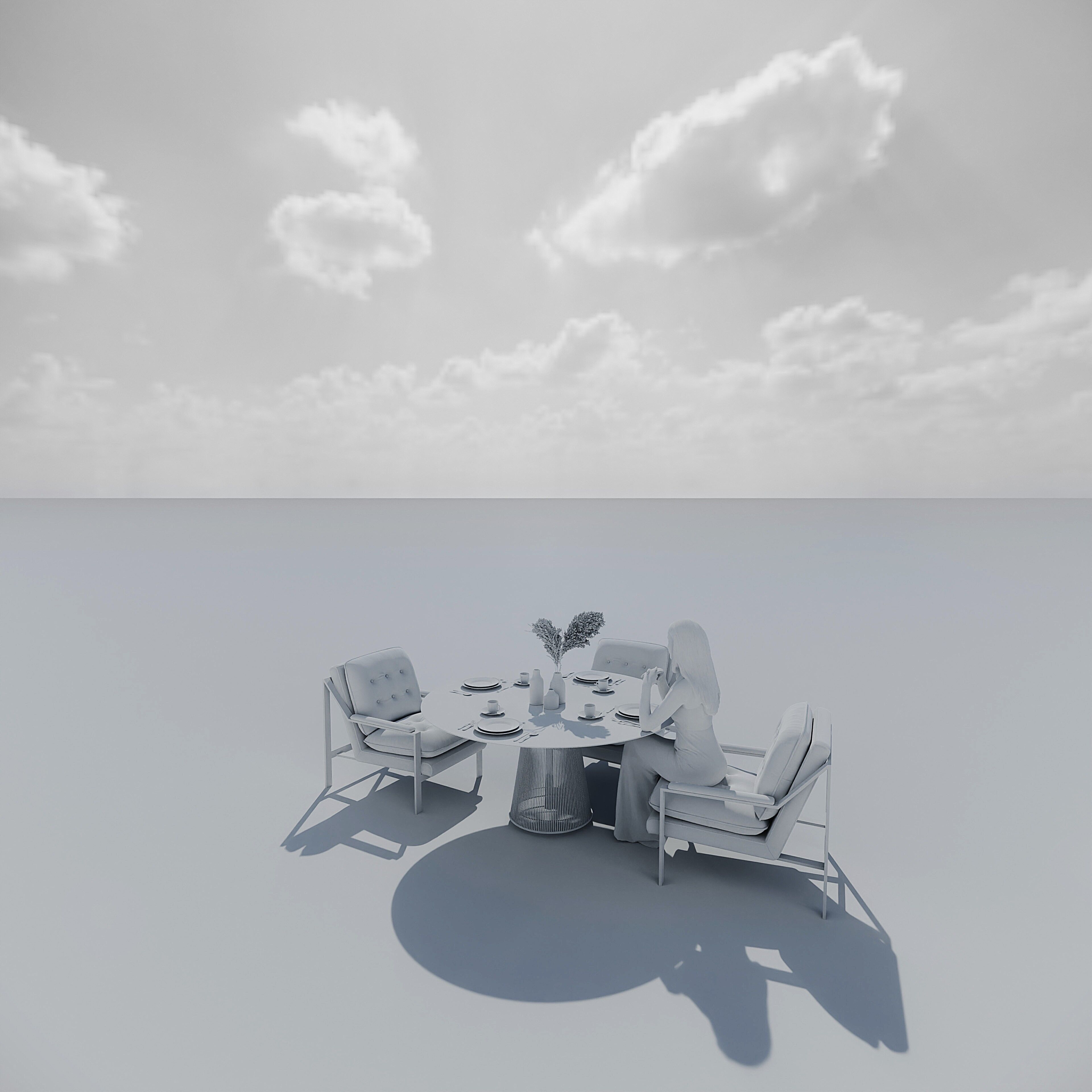 3D Blender Project Heavenly Reflections Surreal Design 3D model_1