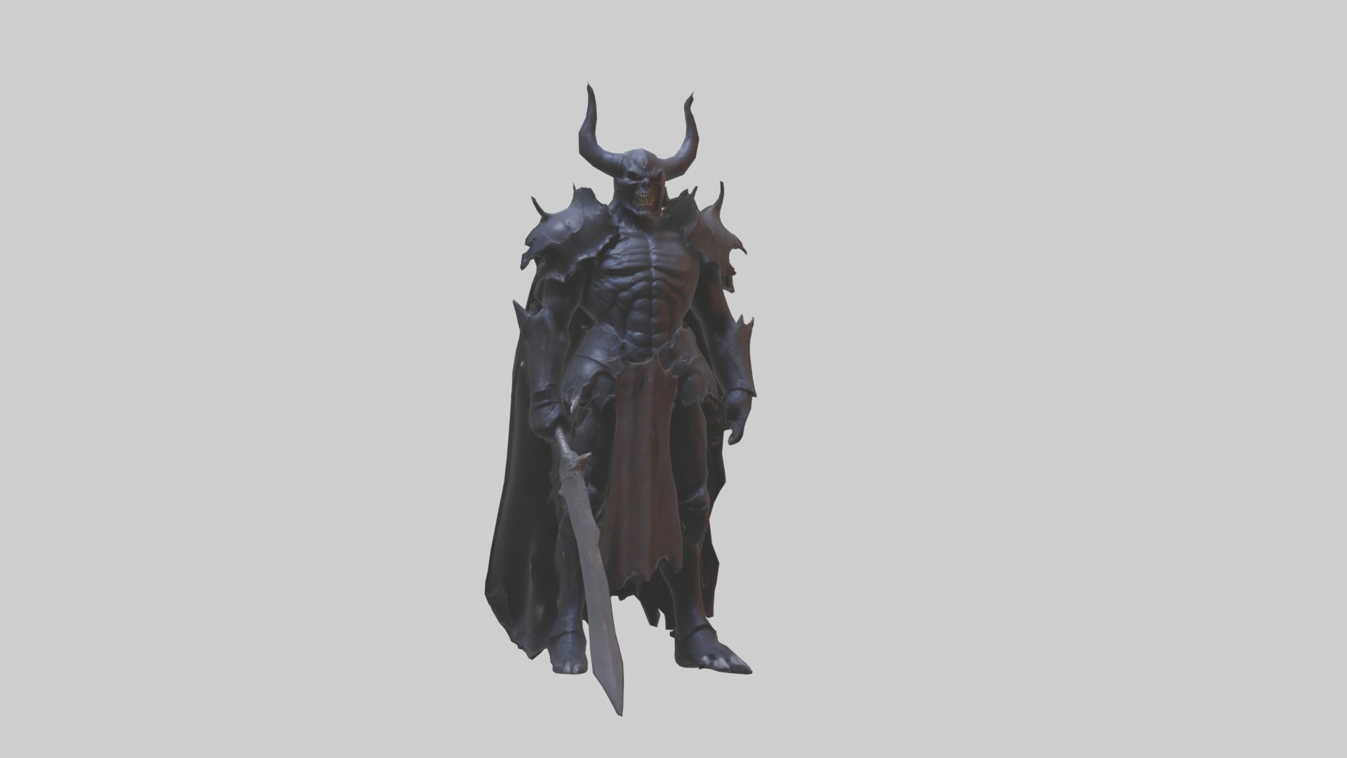 Demon Knight model Low-poly 3D model_17