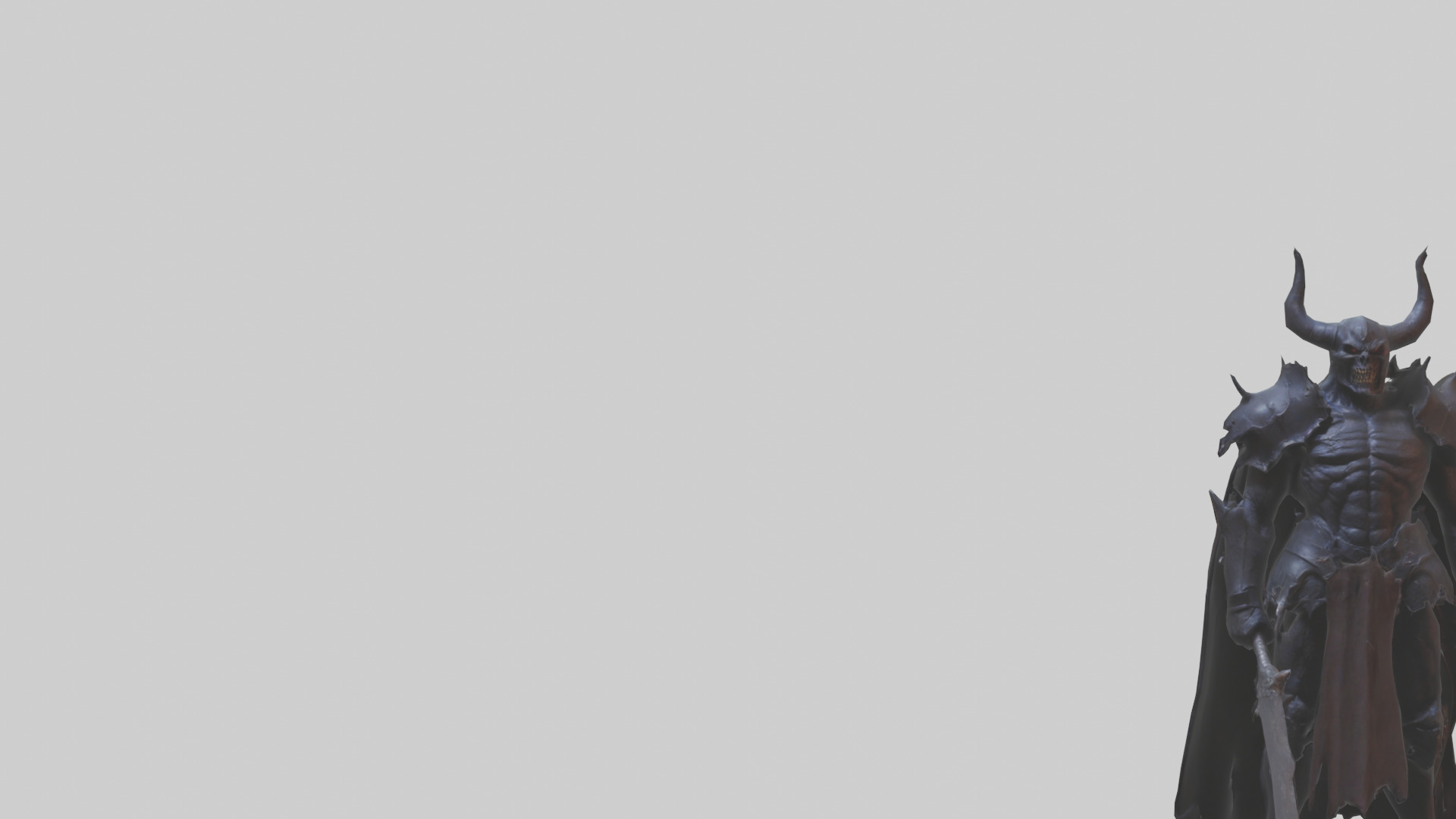 Demon Knight model Low-poly 3D model_21