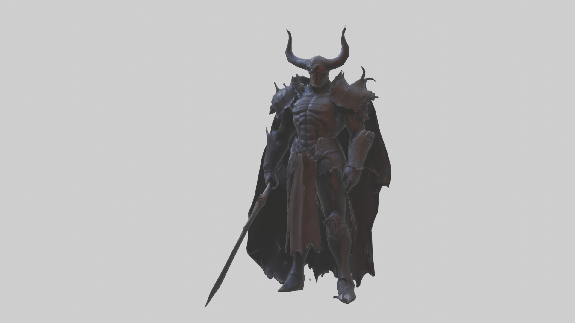 Demon Knight model Low-poly 3D model_12