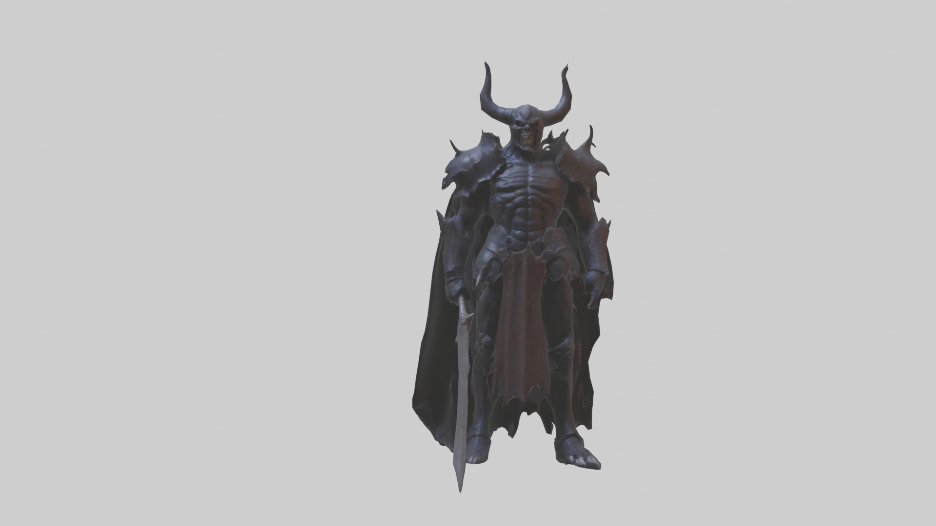Demon Knight model Low-poly 3D model_14