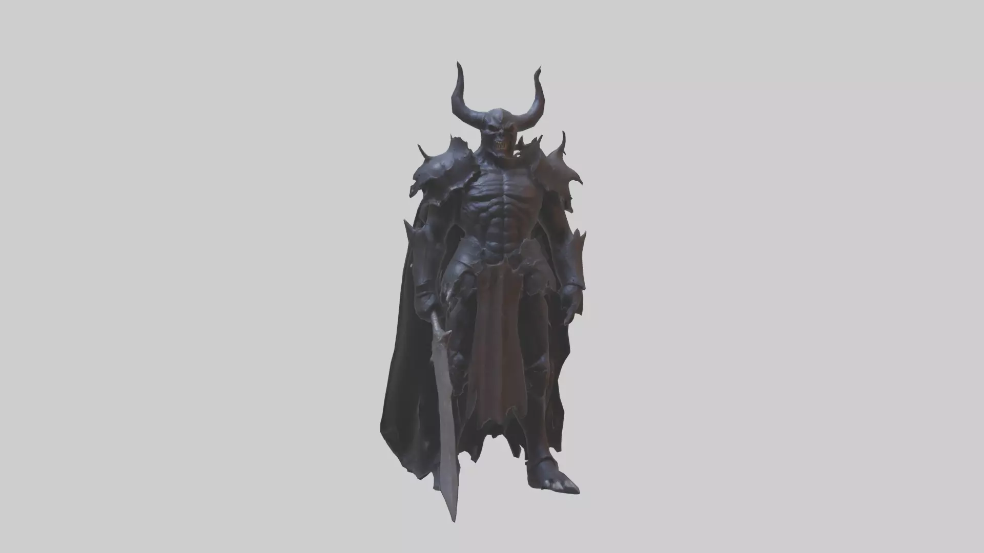 Demon Knight model Low-poly 3D model_0