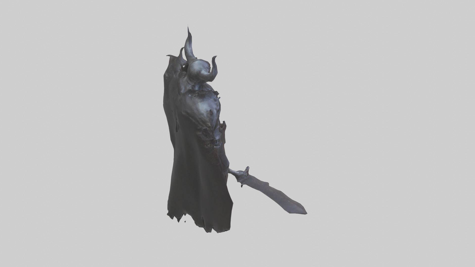 Demon Knight model Low-poly 3D model_28