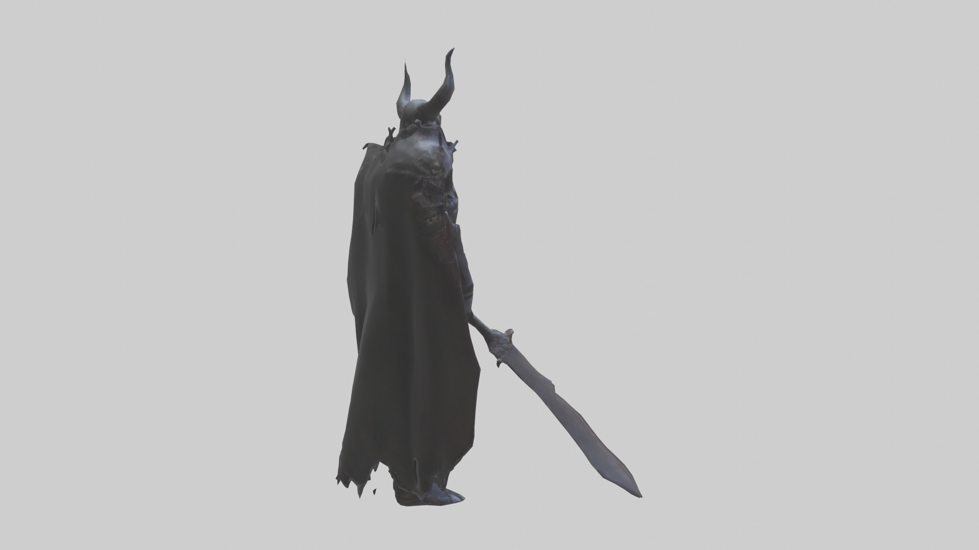 Demon Knight model Low-poly 3D model_23