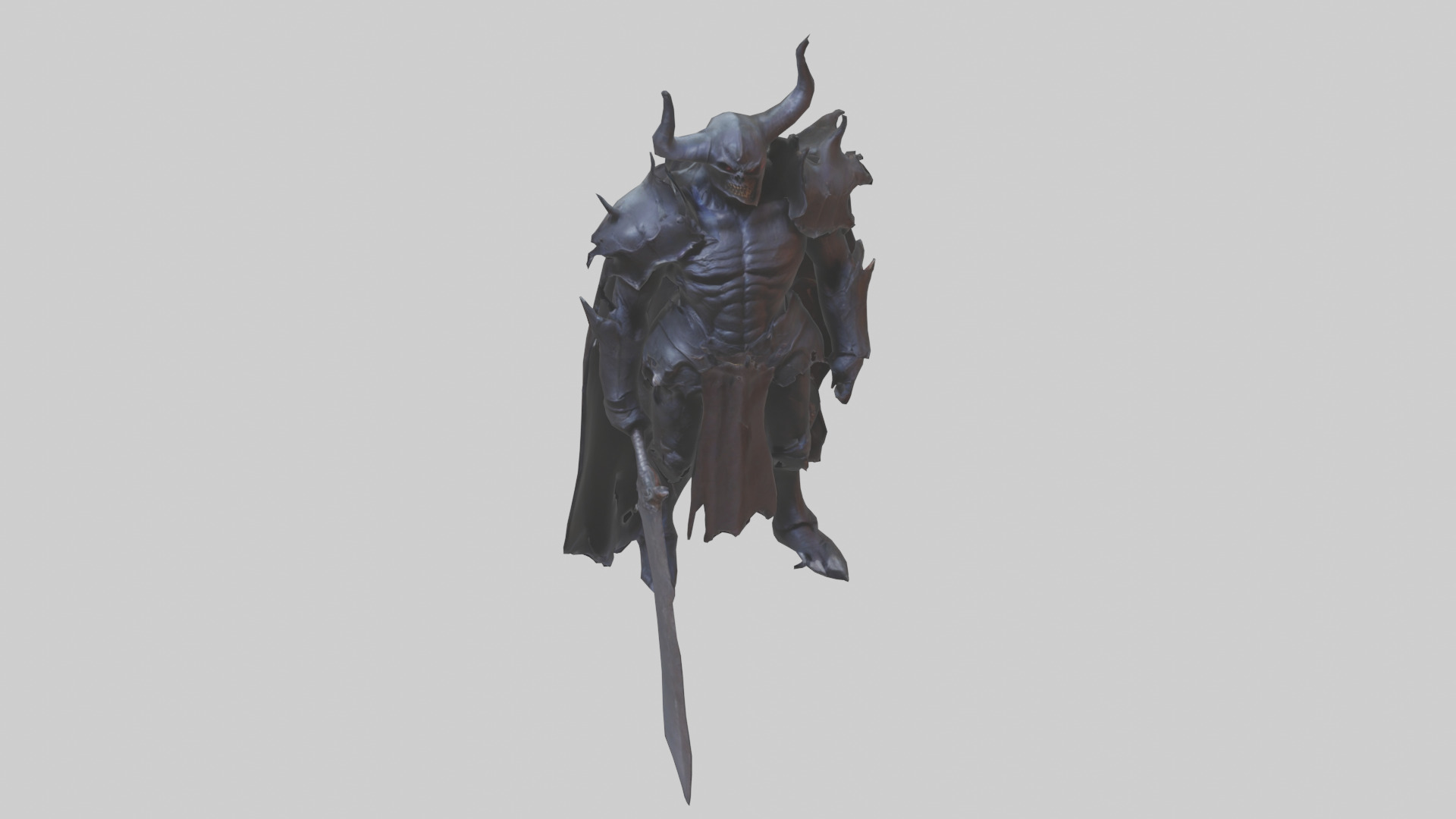 Demon Knight model Low-poly 3D model_26
