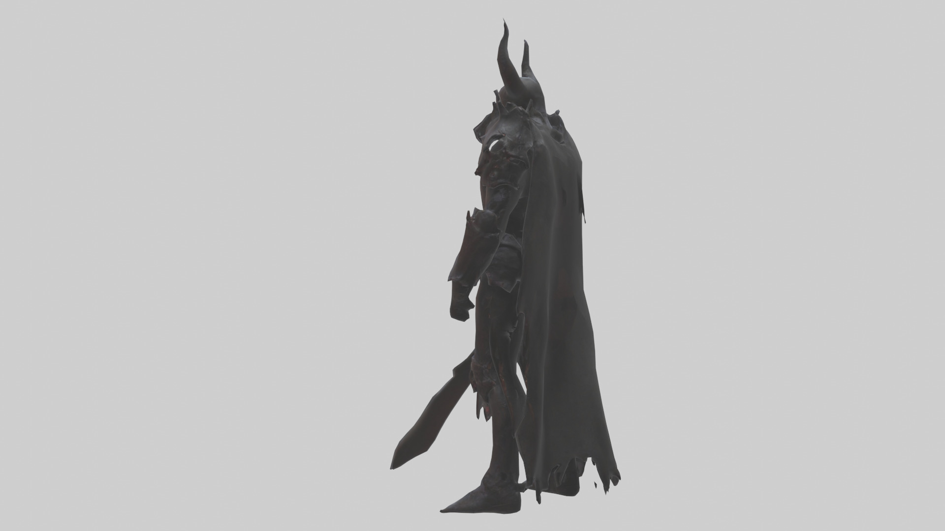 Demon Knight model Low-poly 3D model_3