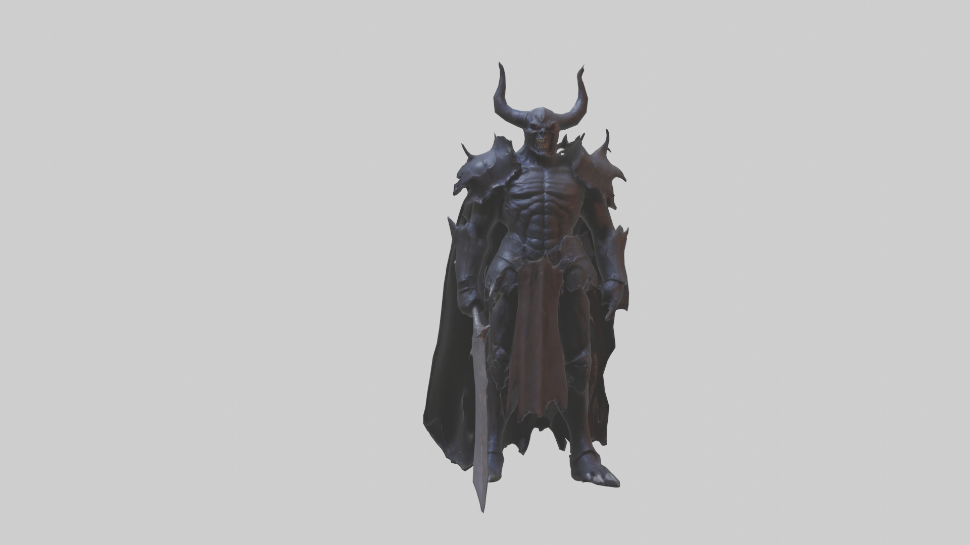 Demon Knight model Low-poly 3D model_15
