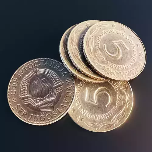 Dinara coin from Yugoslavia