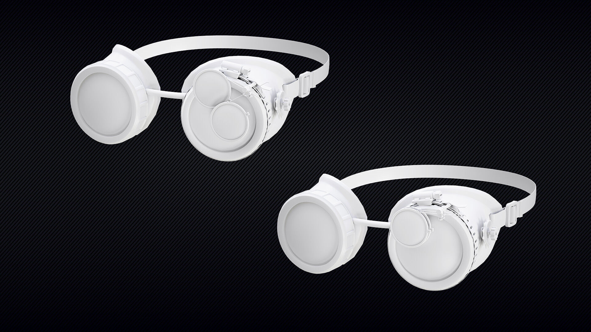 06 - Steampunk Goggles - Game Ready Low-poly 3D model_8