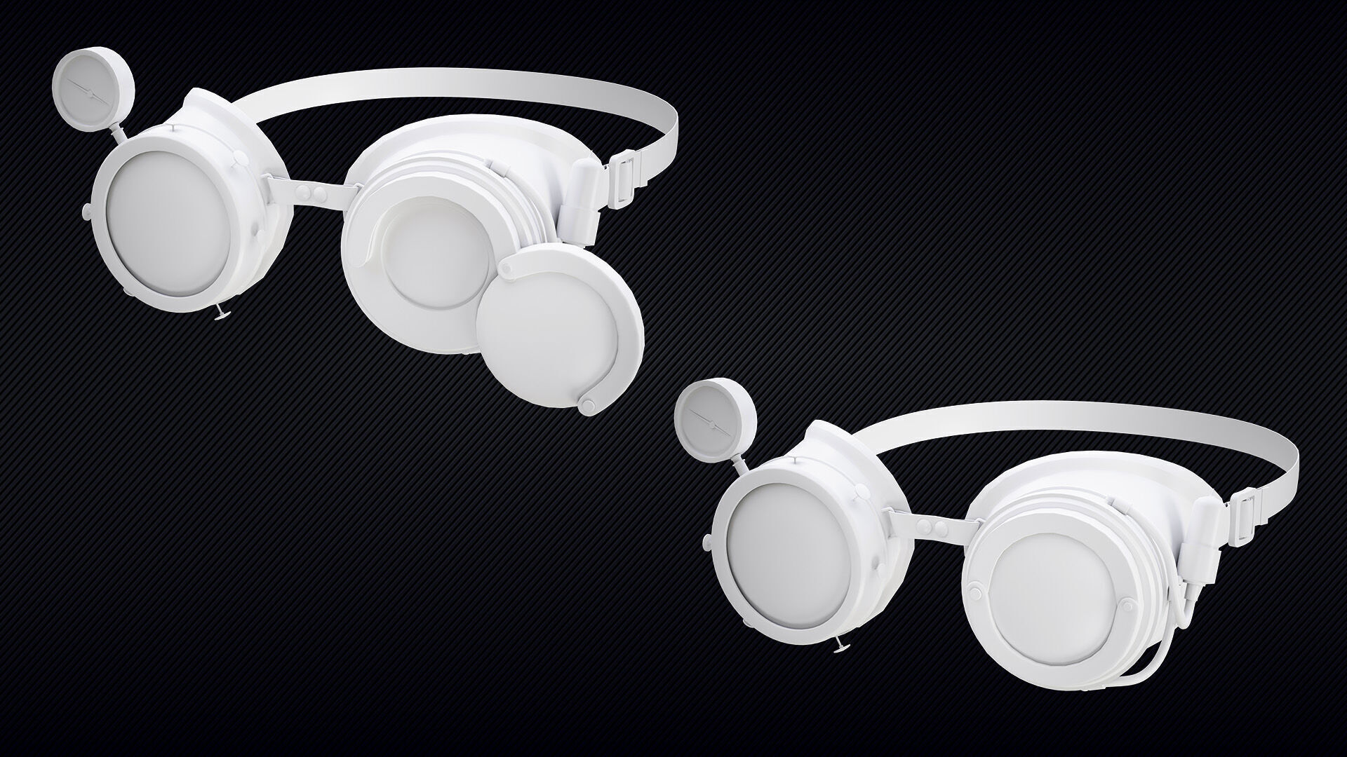 06 - Steampunk Goggles - Game Ready Low-poly 3D model_7