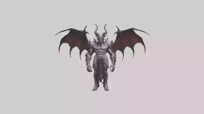 Demon Lord model Low-poly 3D model