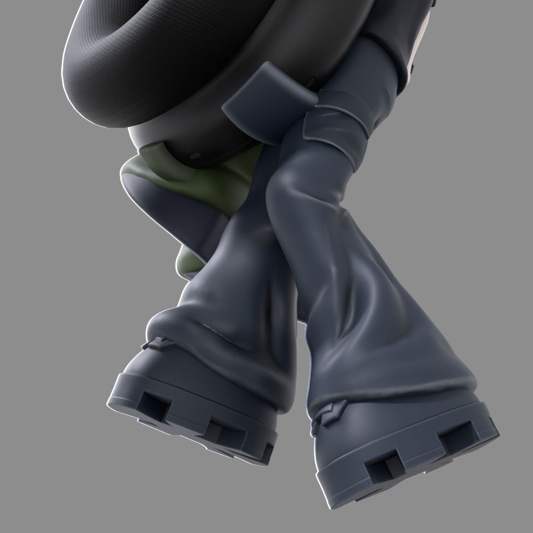 Bandage Boy and Nobody and Bunny Boy AirPods Max Attachment 3D print model_5