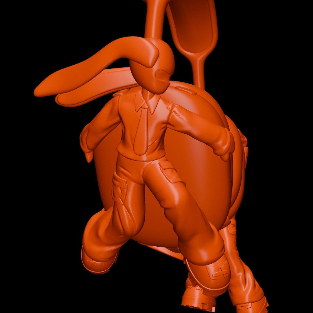Bandage Boy and Nobody and Bunny Boy AirPods Max Attachment 3D print model_8