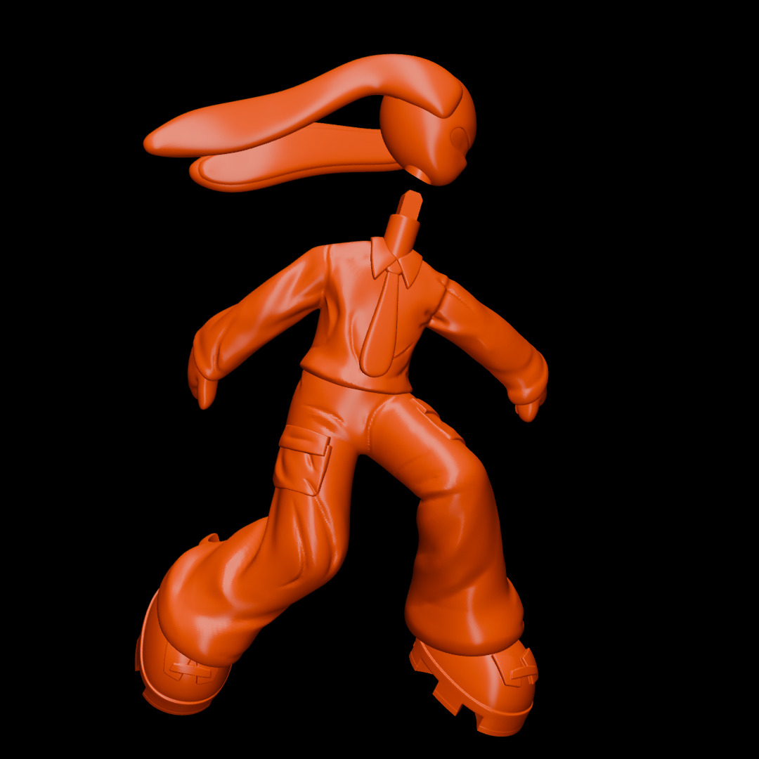 Bandage Boy and Nobody and Bunny Boy AirPods Max Attachment 3D print model_11