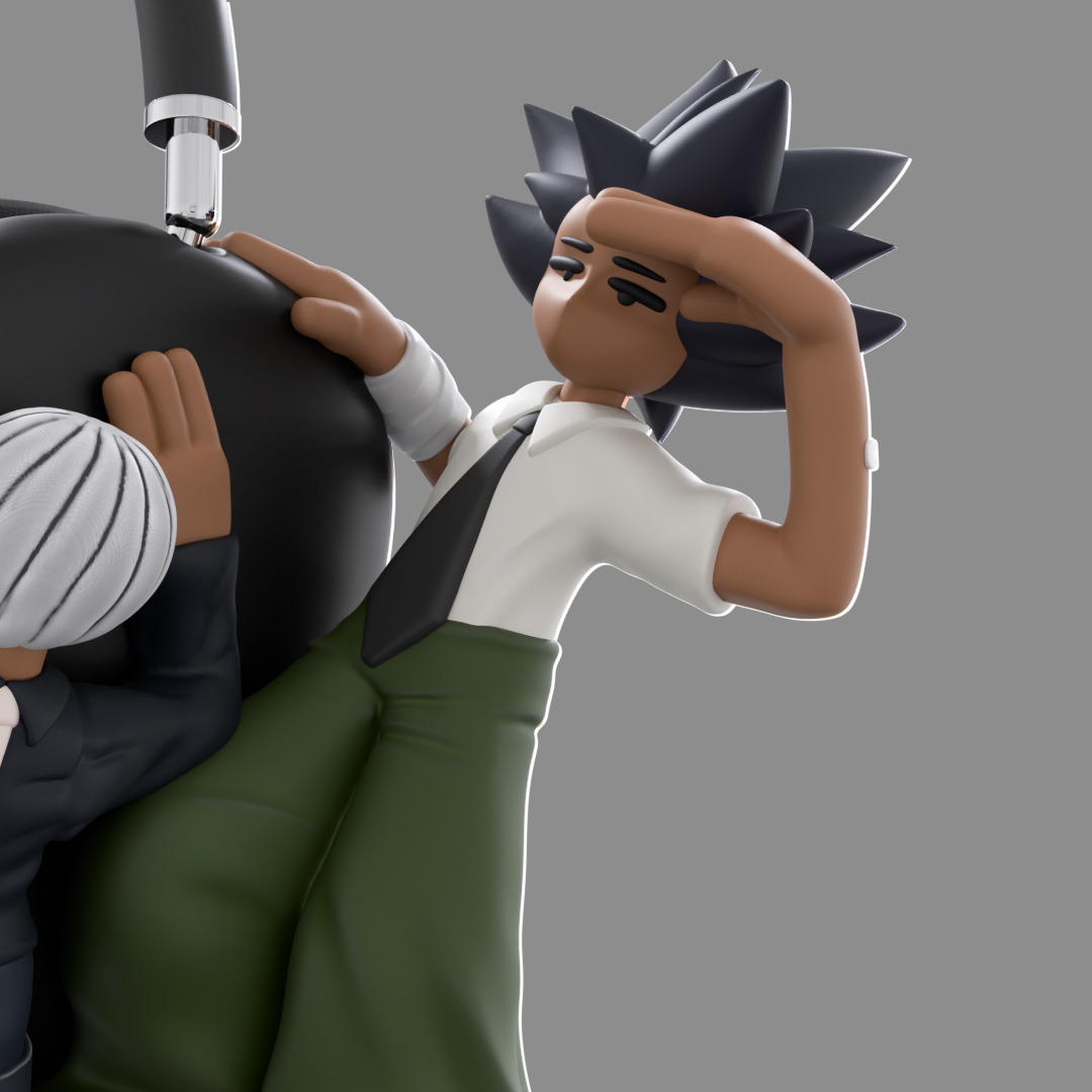 Bandage Boy and Nobody and Bunny Boy AirPods Max Attachment 3D print model_2