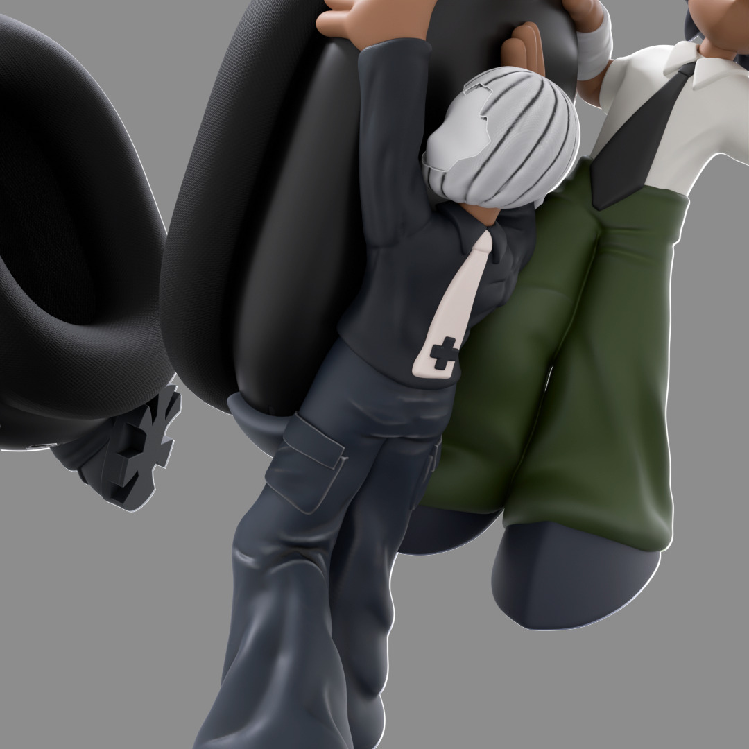 Bandage Boy and Nobody and Bunny Boy AirPods Max Attachment 3D print model_3