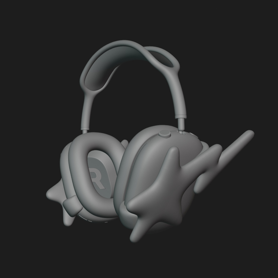 Candy Star AirPods Max attachment 3D print model_4