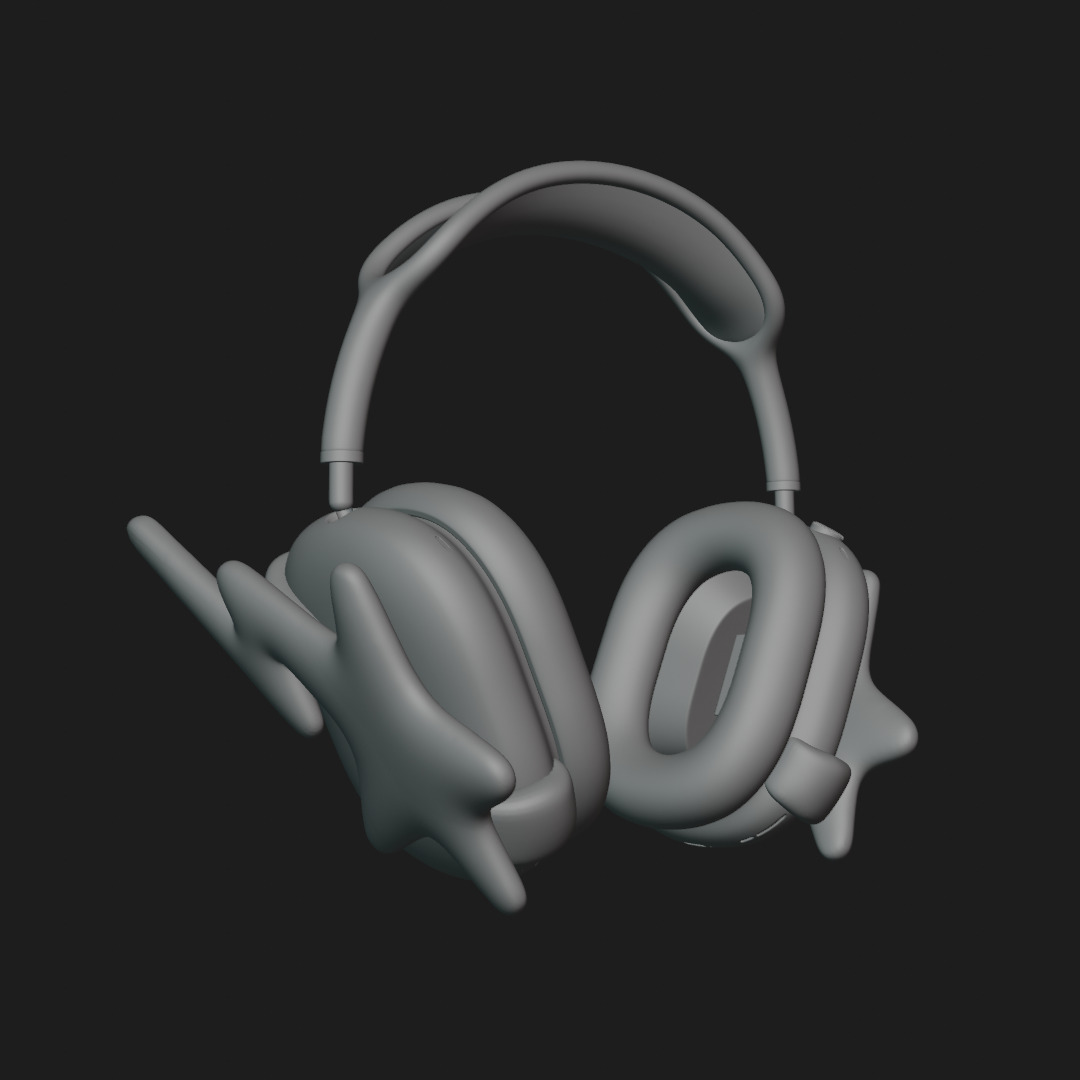 Candy Star AirPods Max attachment 3D print model_1