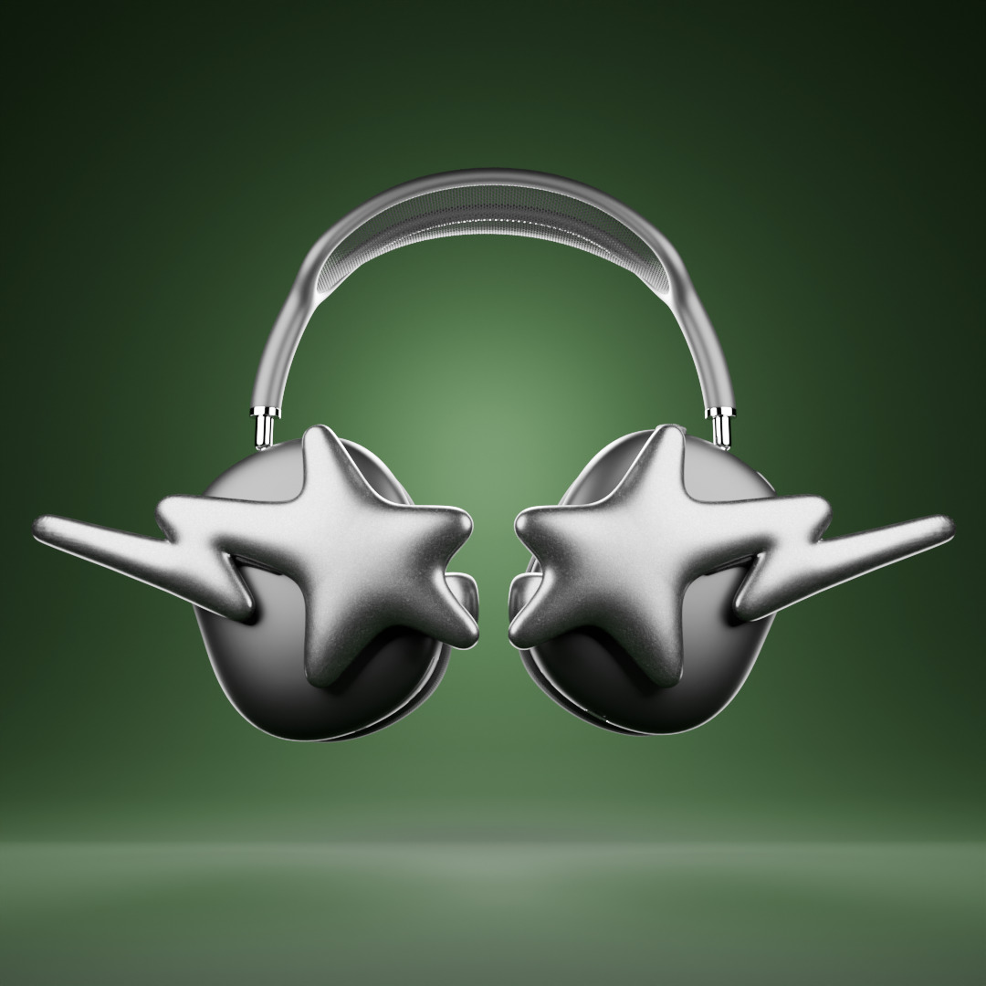 Candy Star AirPods Max attachment 3D print model_2