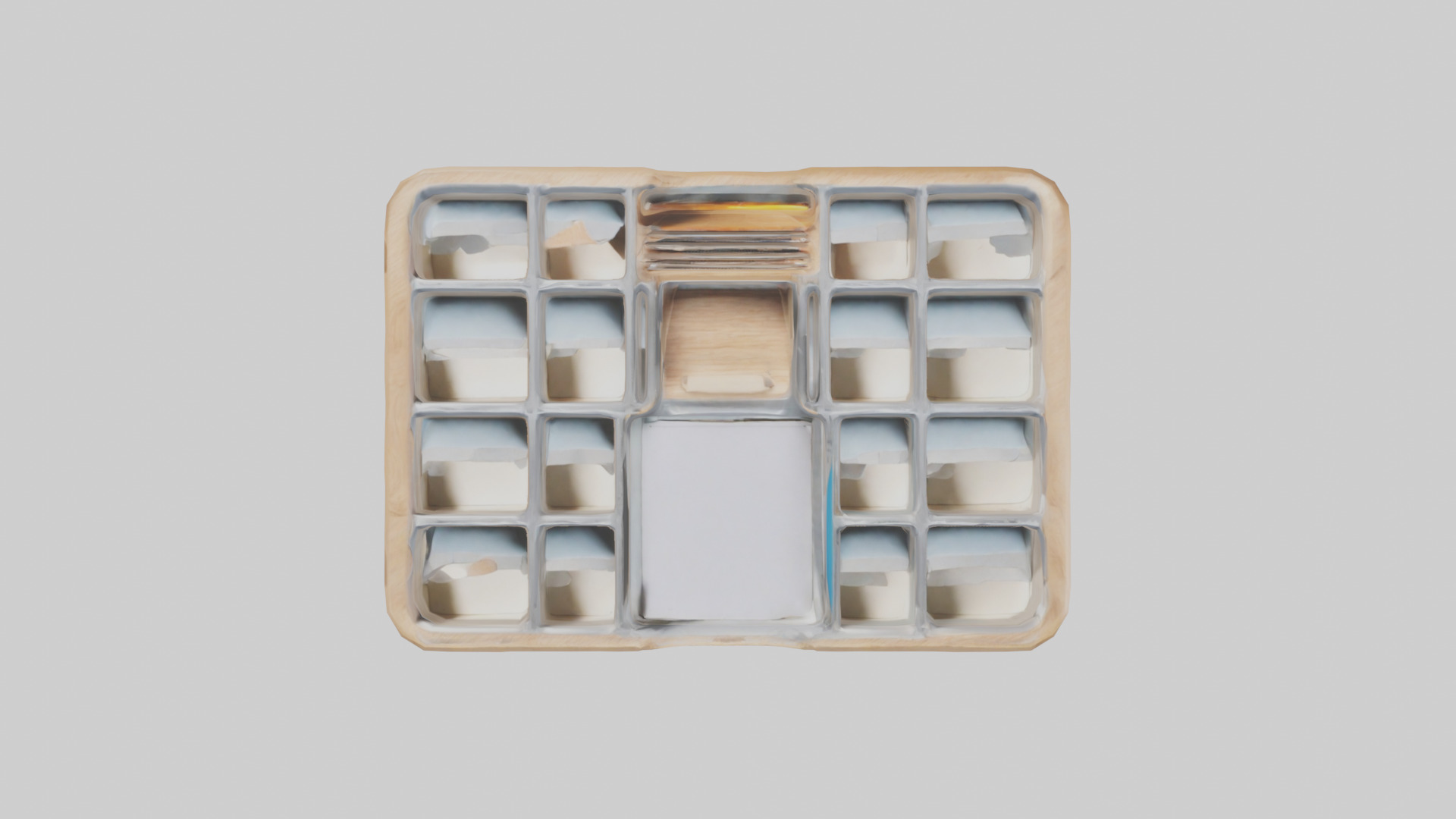 Desk Organizer Tray model Low-poly 3D model_24