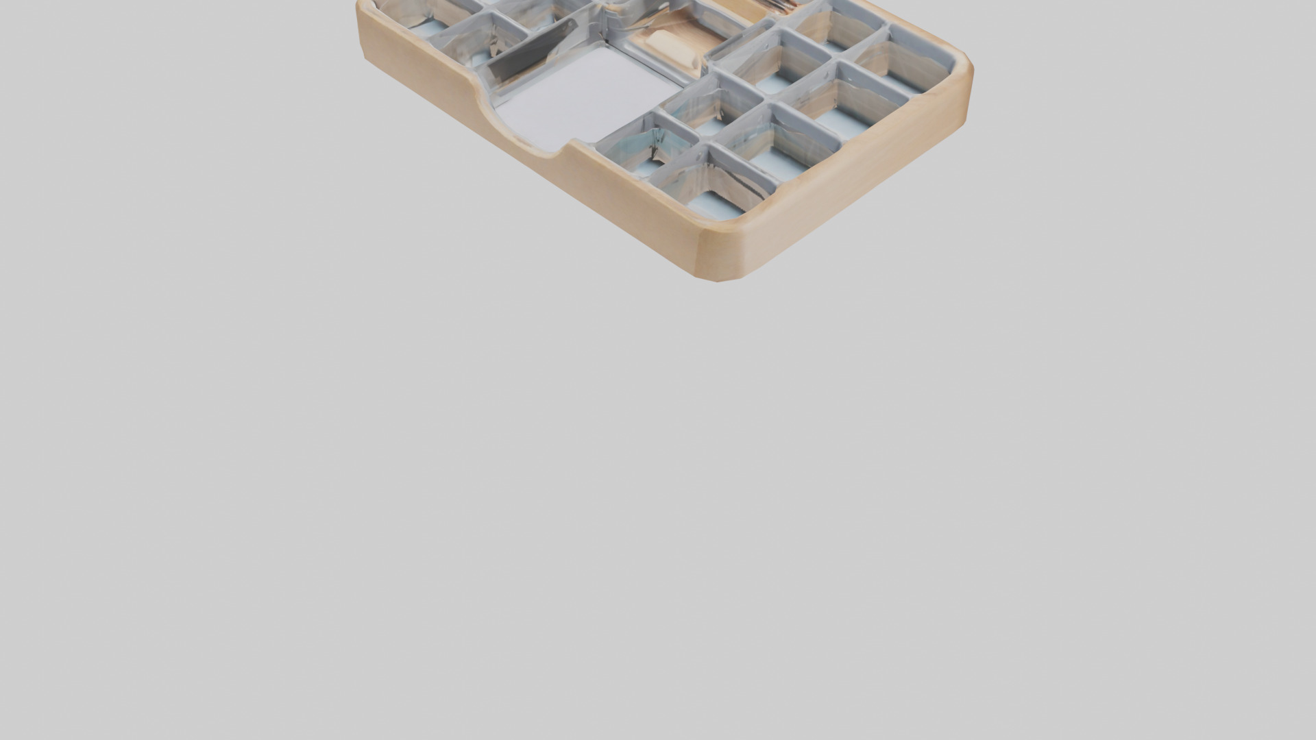 Desk Organizer Tray model Low-poly 3D model_5