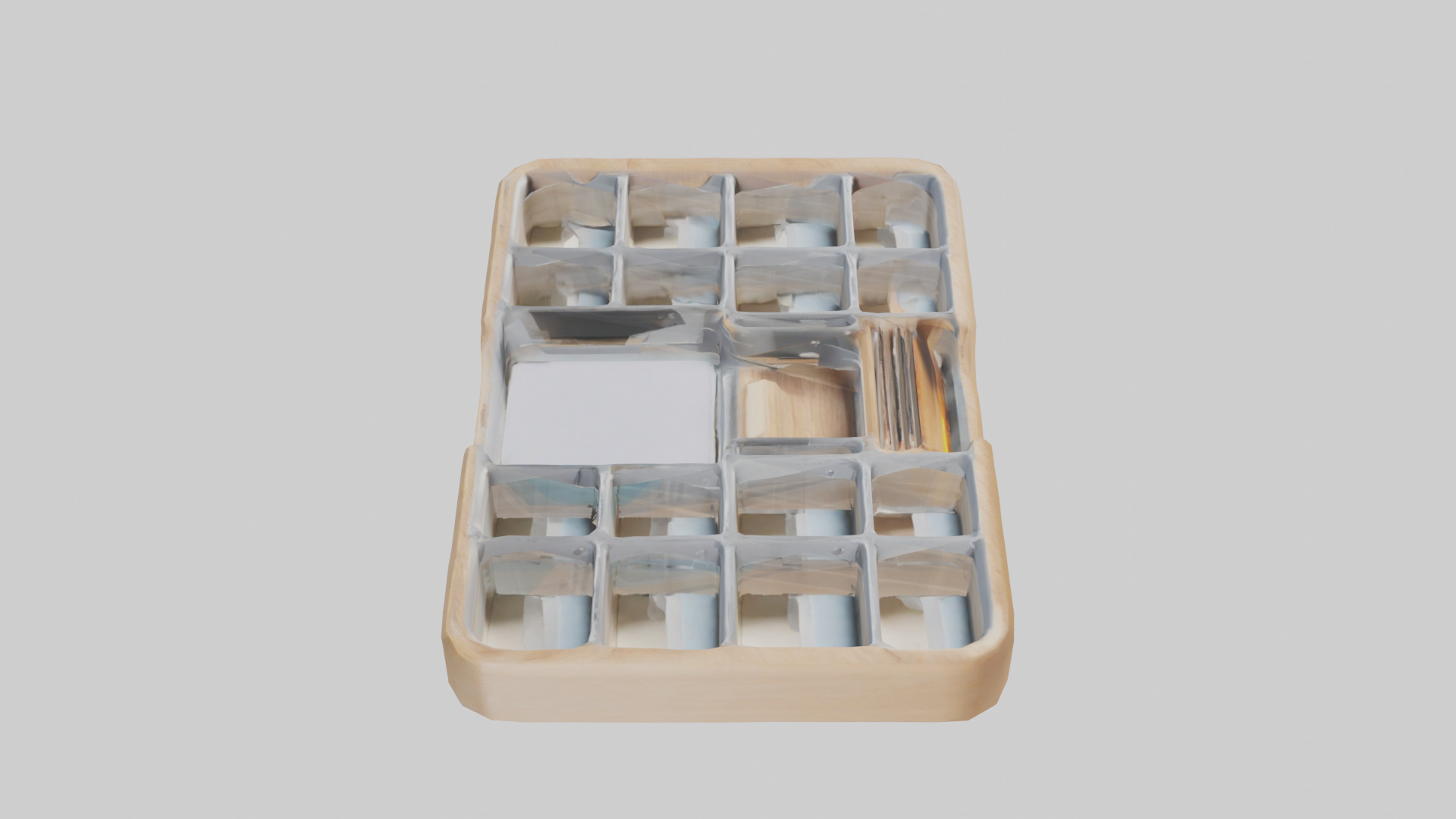 Desk Organizer Tray model Low-poly 3D model_27