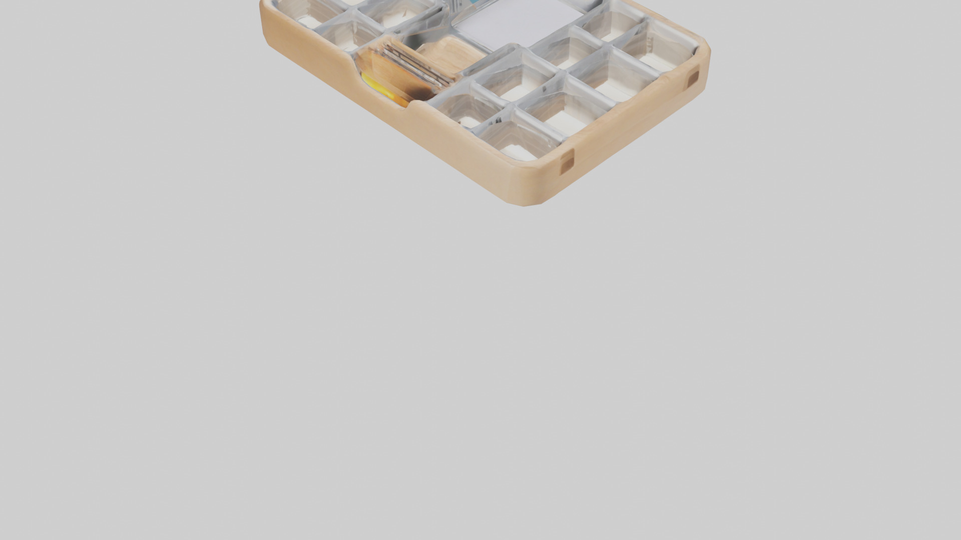 Desk Organizer Tray model Low-poly 3D model_4