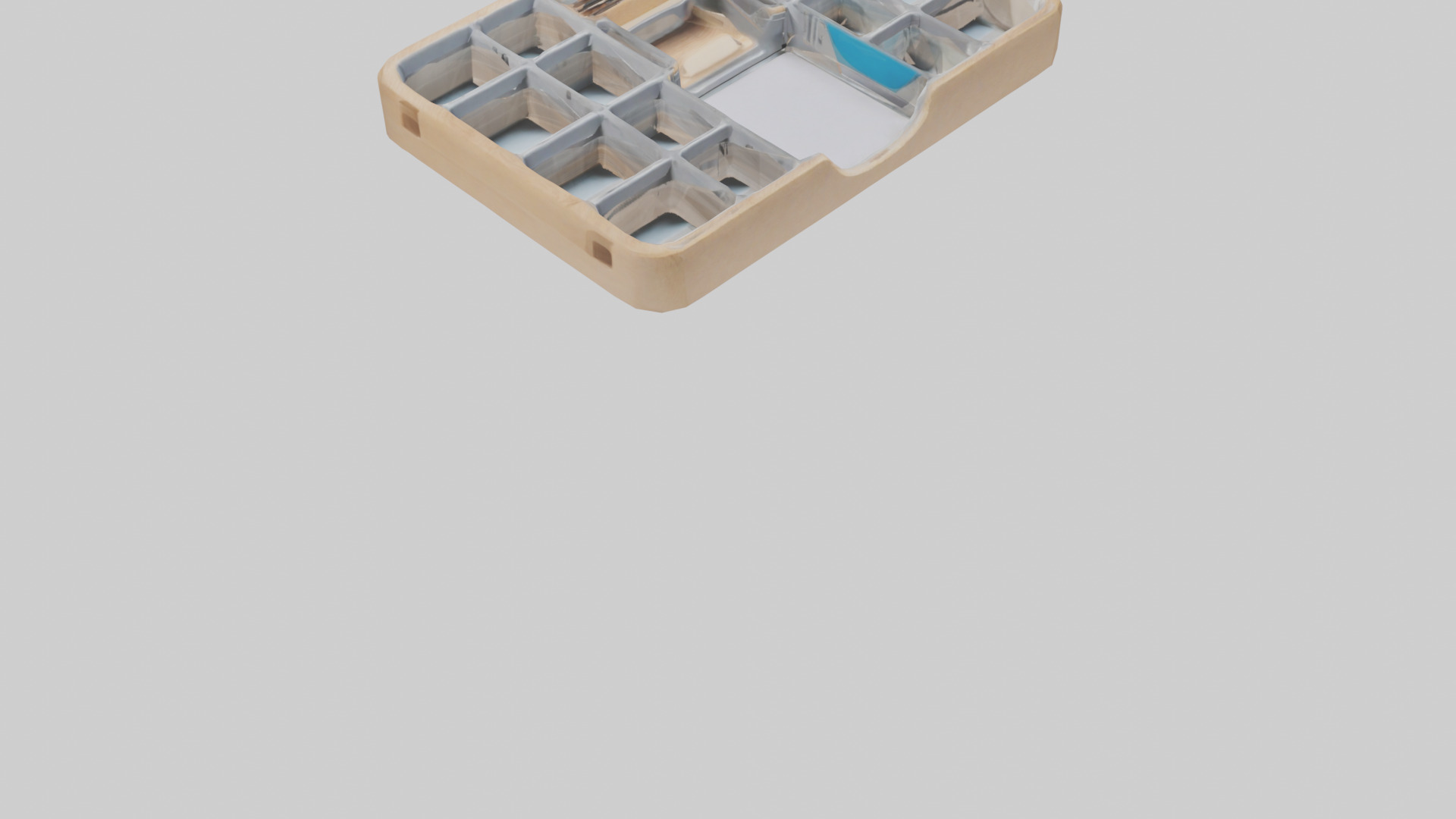 Desk Organizer Tray model Low-poly 3D model_6