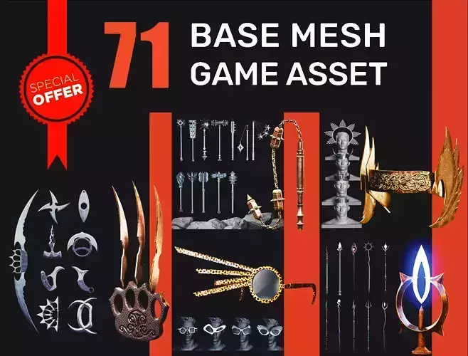 71 Game asset Bundle-High-Quality Assets for 3D Projects