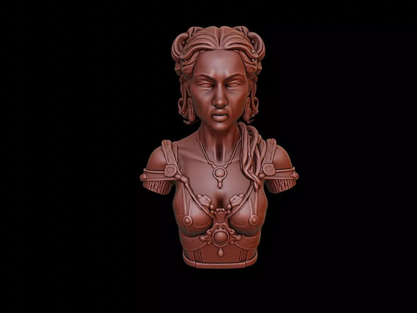 Gaia Bust 3D print model_0