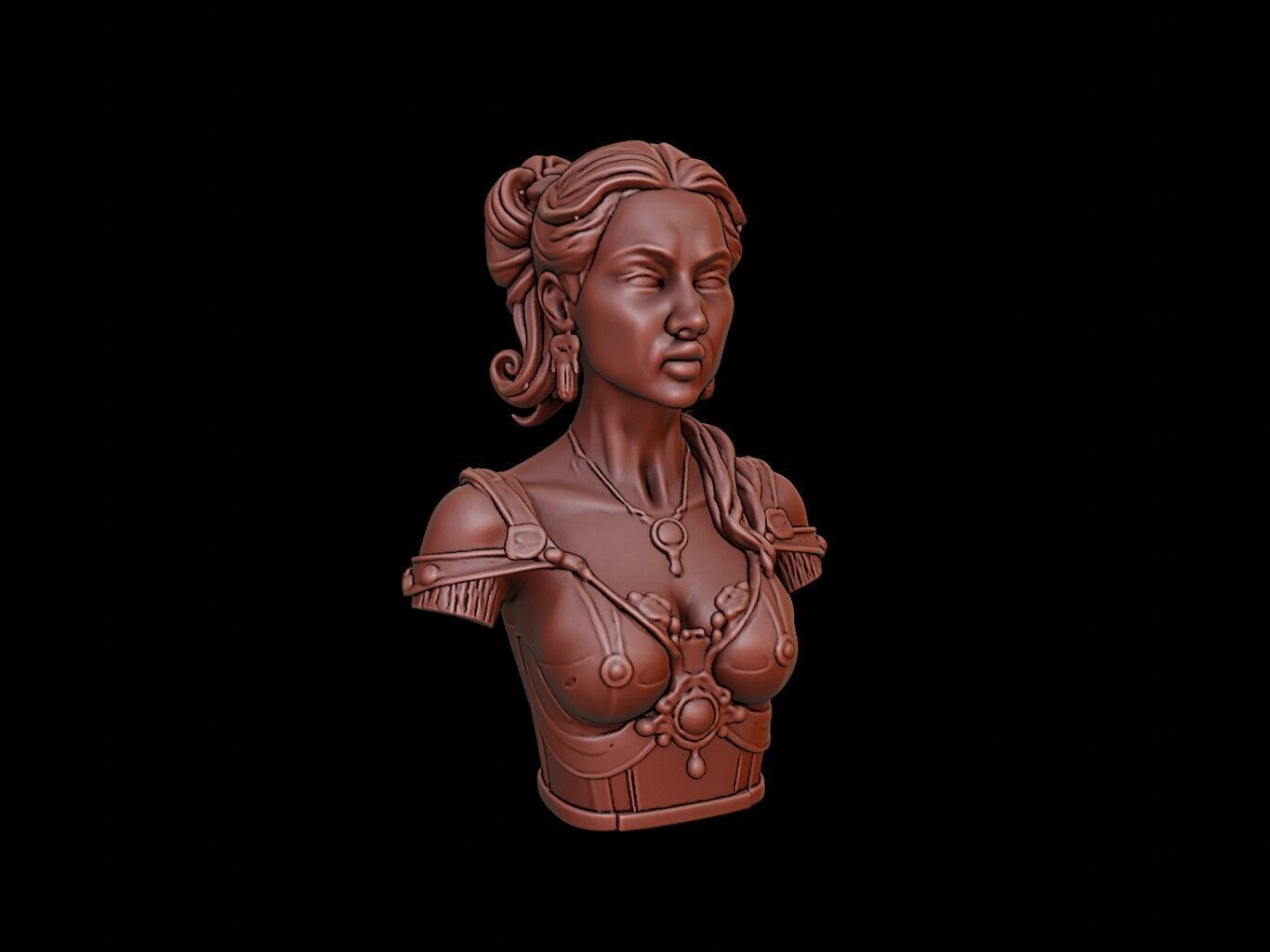 Gaia Bust 3D print model_1
