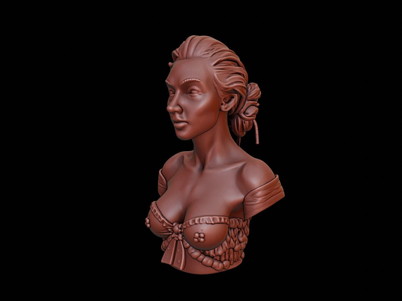 Gaia Bust 3D print model_2