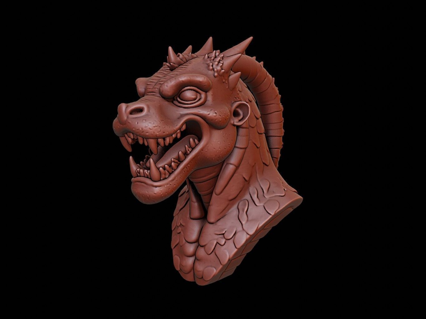 Gorgon Bust 3D print model_2