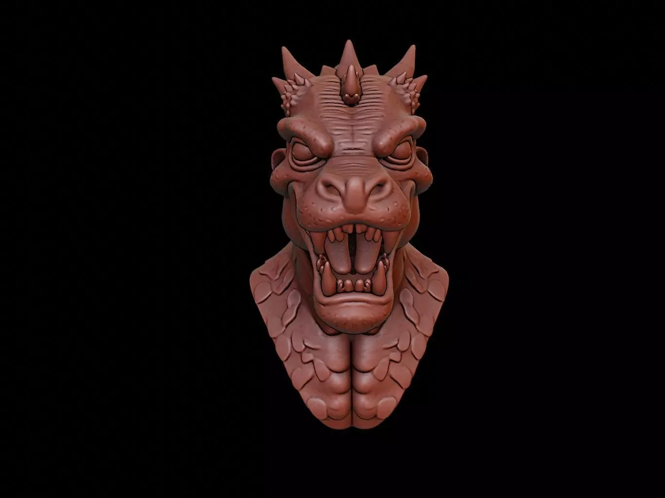 Gorgon Bust 3D print model_0