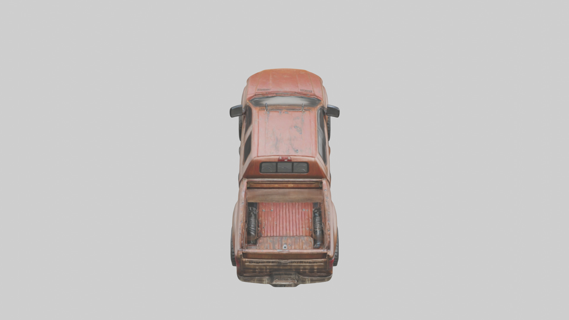 Dieselpowered Pickup Truck model Low-poly 3D model_15