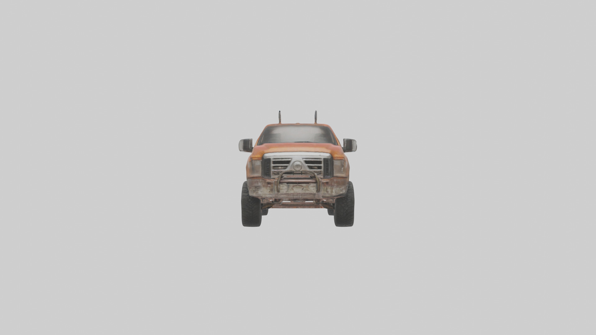 Dieselpowered Pickup Truck model Low-poly 3D model_9