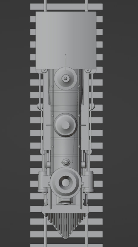 4-4-0 Steam Train 3D model_18
