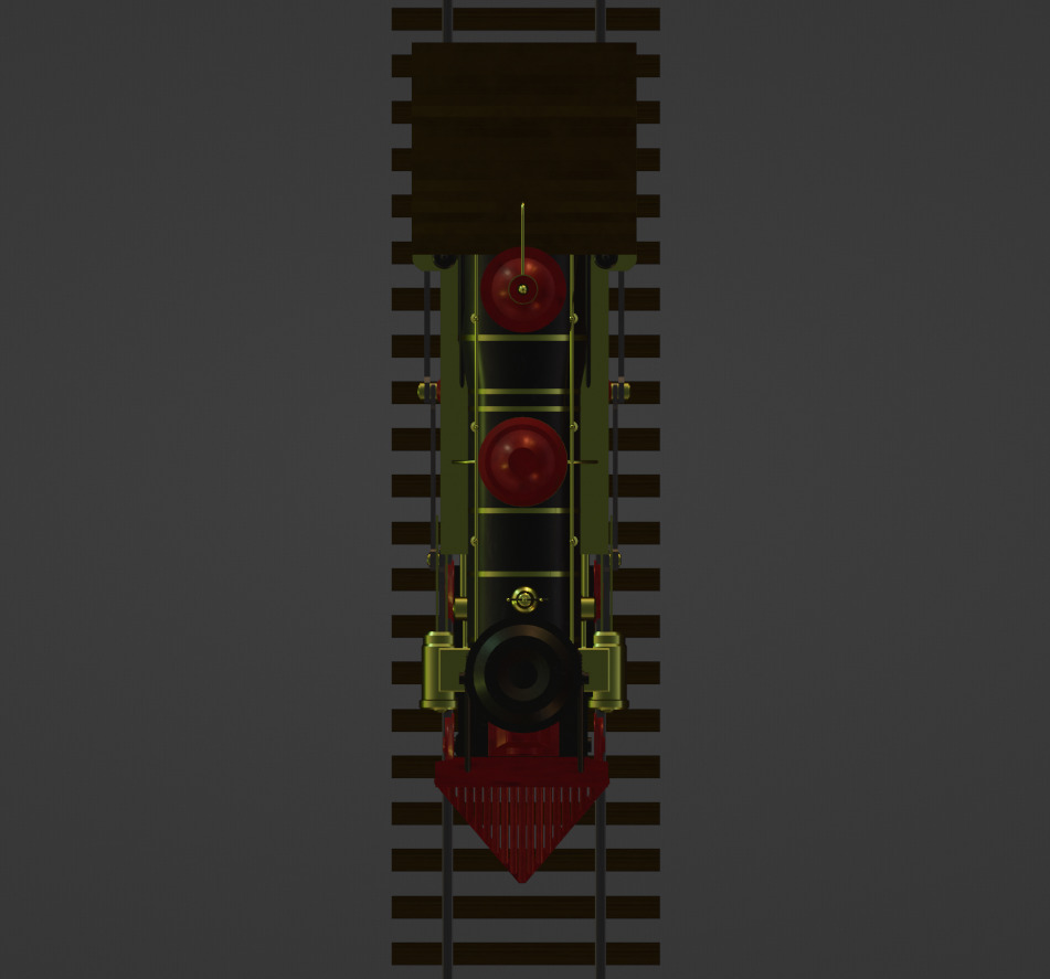 4-4-0 Steam Train 3D model_6