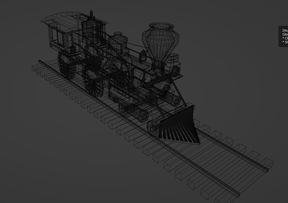 4-4-0 Steam Train 3D model_21
