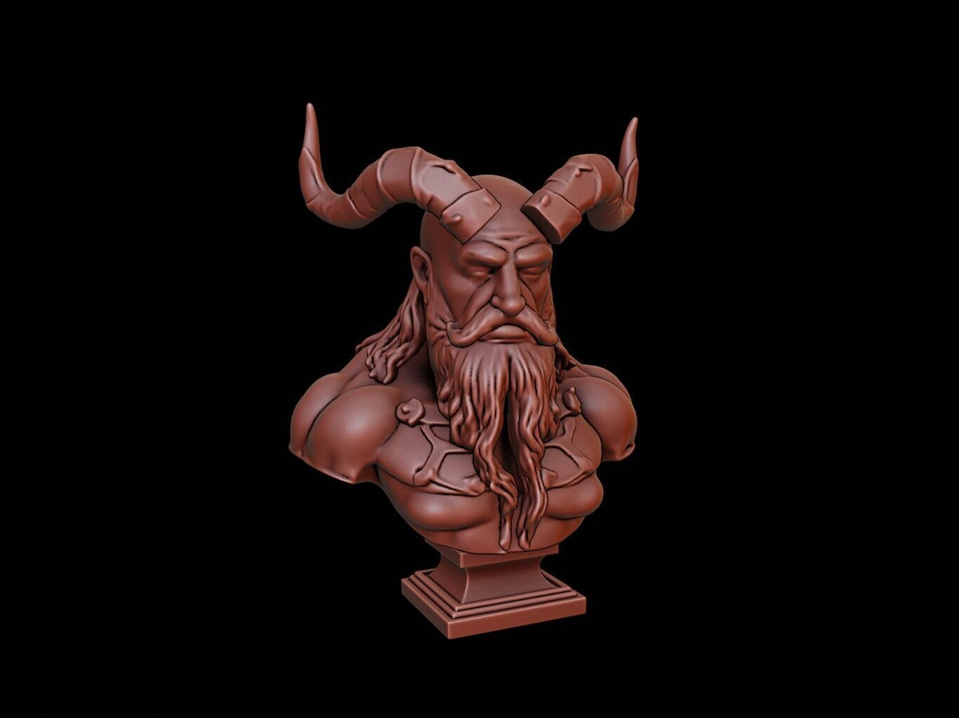 Heimdall Bust 3D print model_1