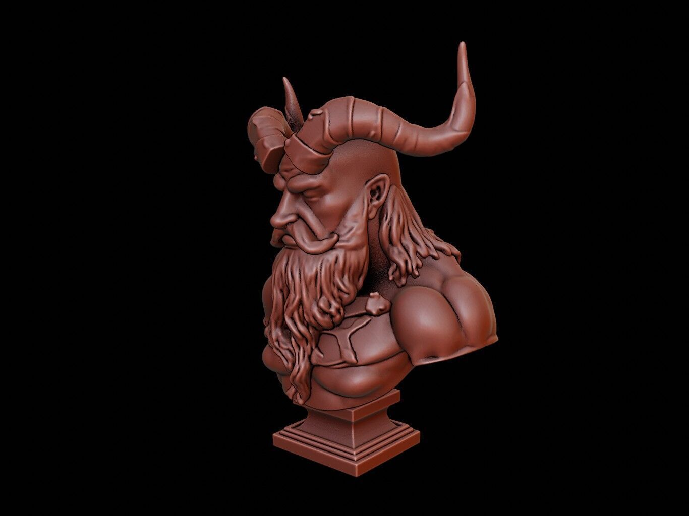 Heimdall Bust 3D print model_2