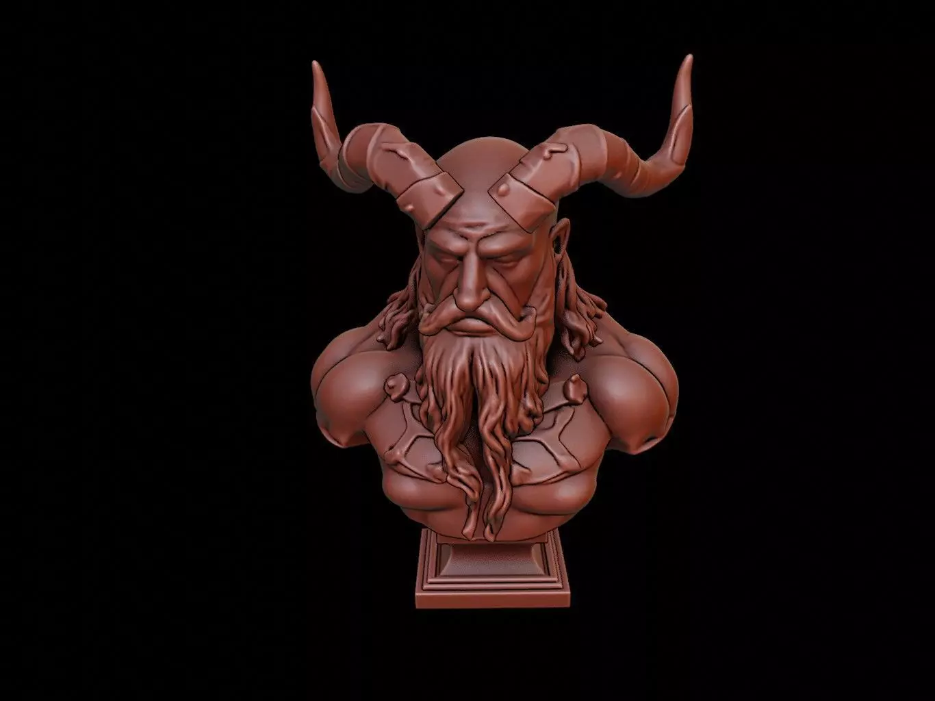 Heimdall Bust 3D print model_0