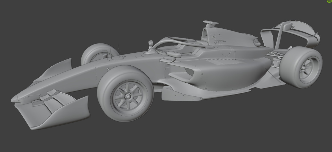 Formula 2 2024 Dallara 3D model_16