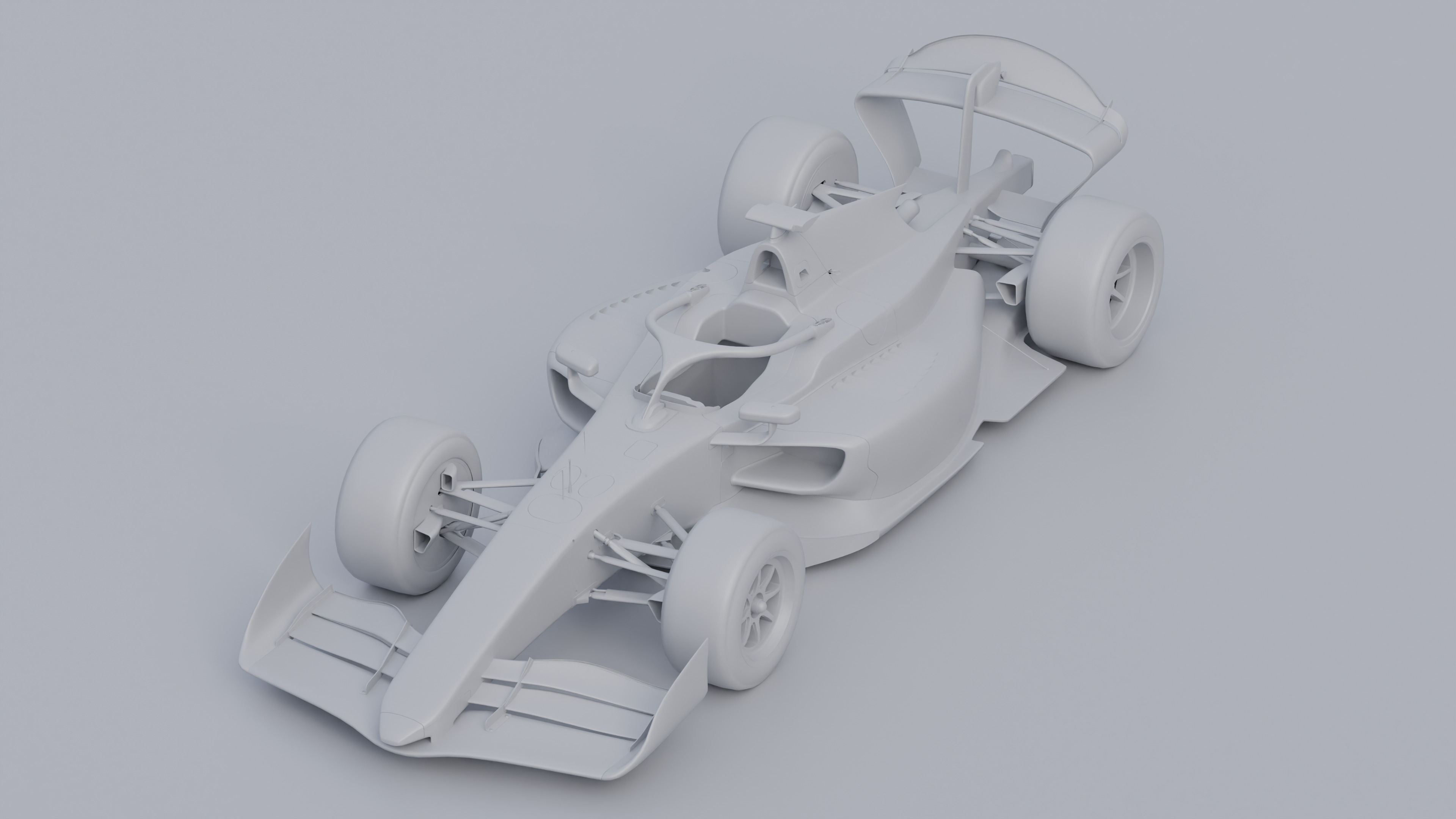 Formula 2 2024 Dallara 3D model_10