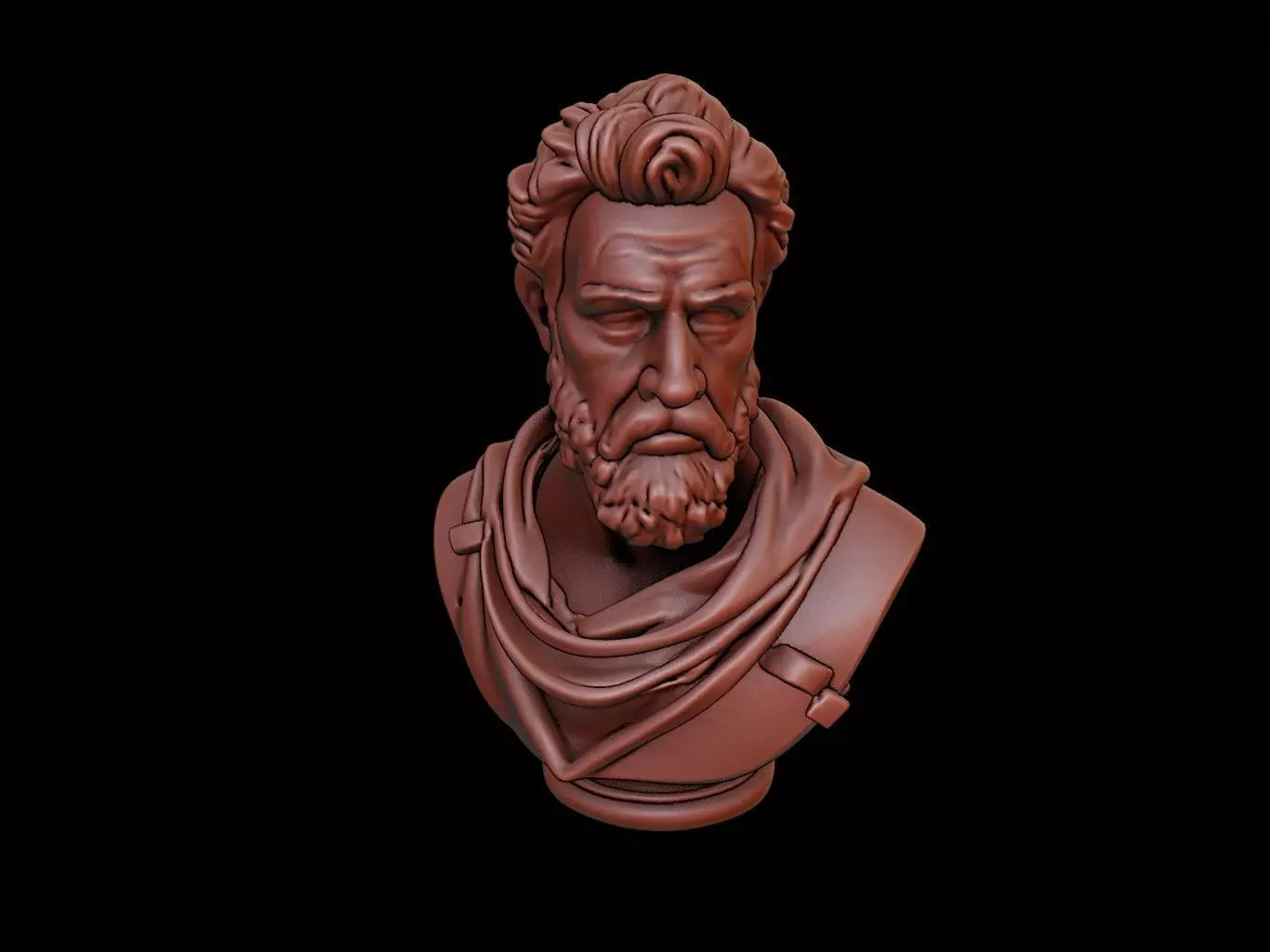 Hephaestus Bust 3D print model_0