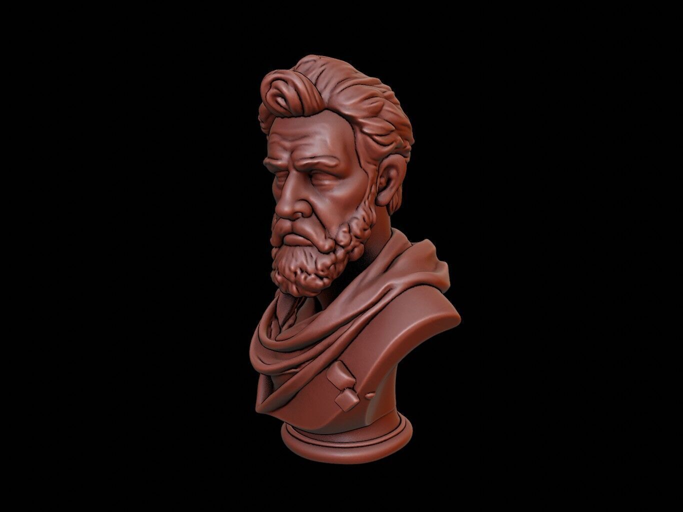 Hephaestus Bust 3D print model_2